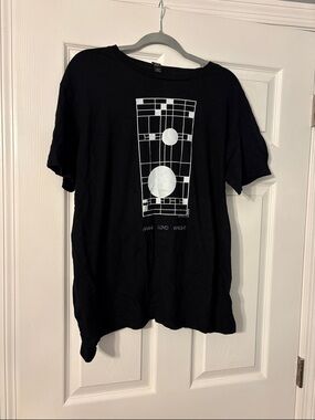 Anvil Black Short Sleeve Tee with Frank Lloyd Wright design